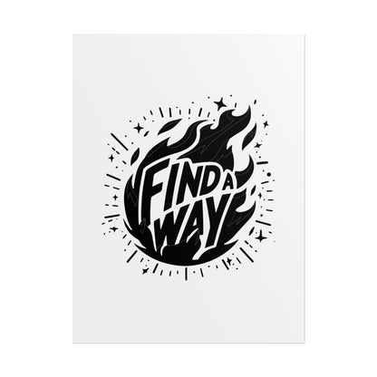 Flame Logo Poster