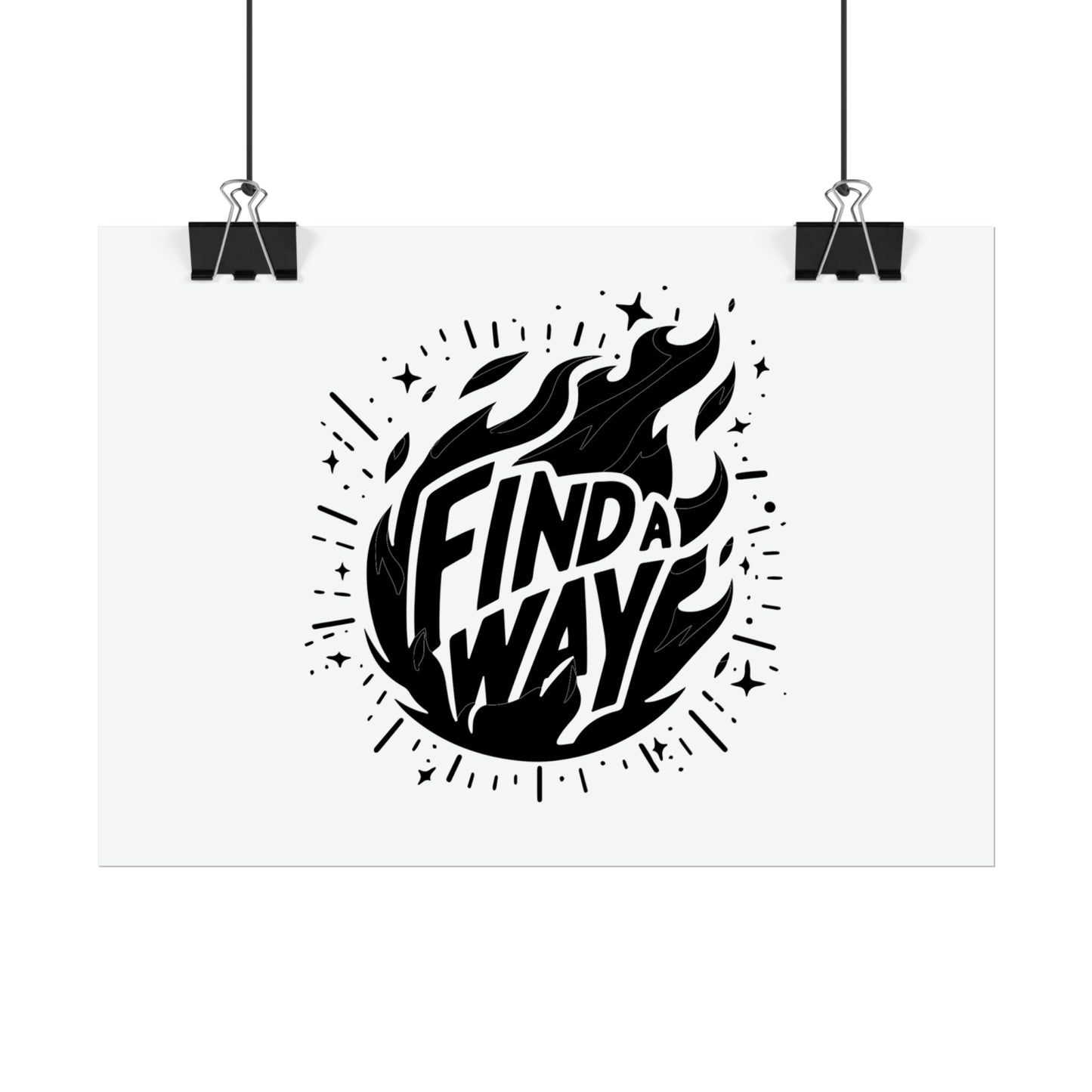 Flame Logo Poster