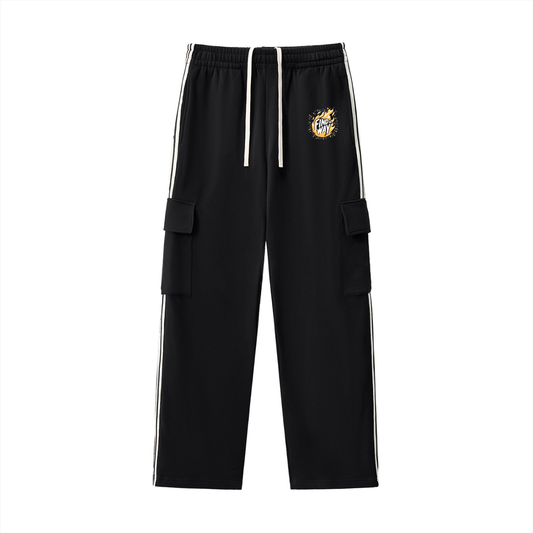 Side Stripe Straight-Leg Pants