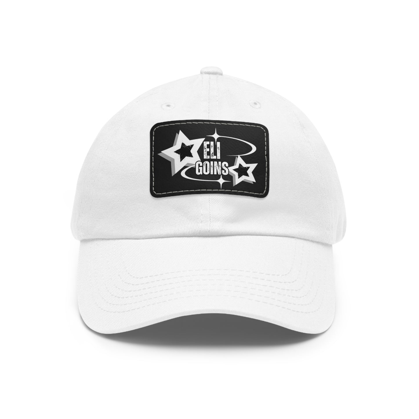 Copy of Dad Hat with Leather Patch (Rectangle)