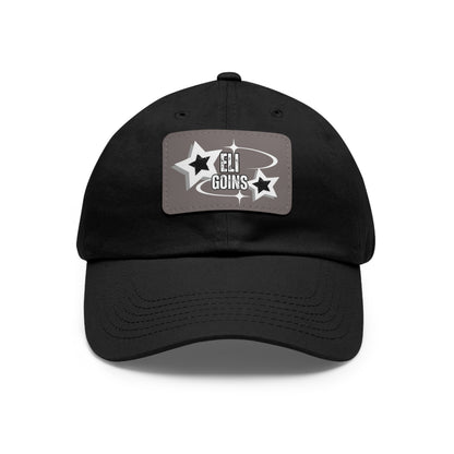 Copy of Dad Hat with Leather Patch (Rectangle)