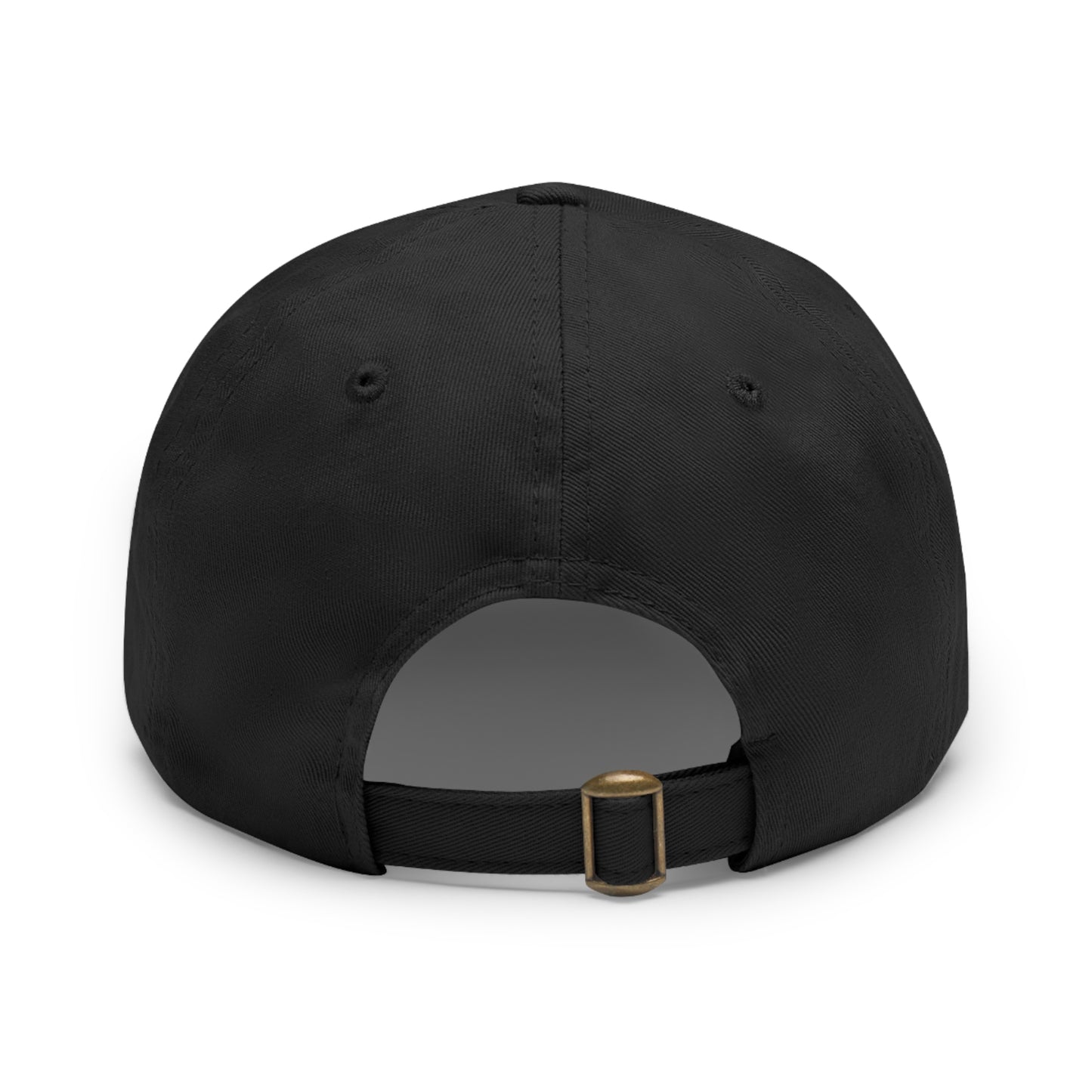 Copy of Dad Hat with Leather Patch (Rectangle)