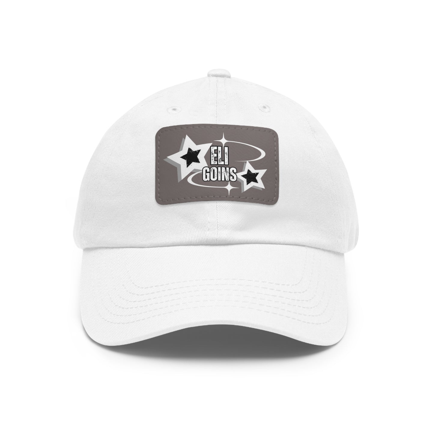 Copy of Dad Hat with Leather Patch (Rectangle)