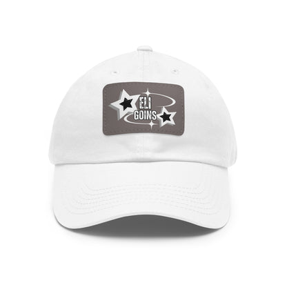 Copy of Dad Hat with Leather Patch (Rectangle)