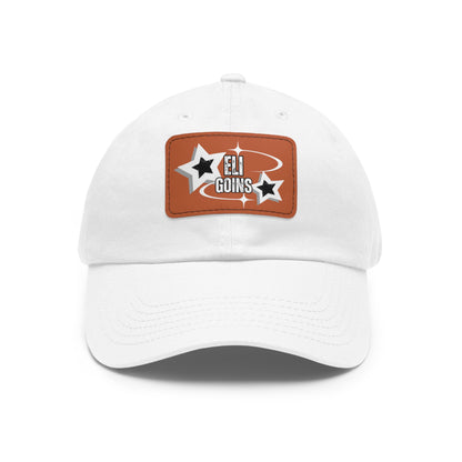 Copy of Dad Hat with Leather Patch (Rectangle)