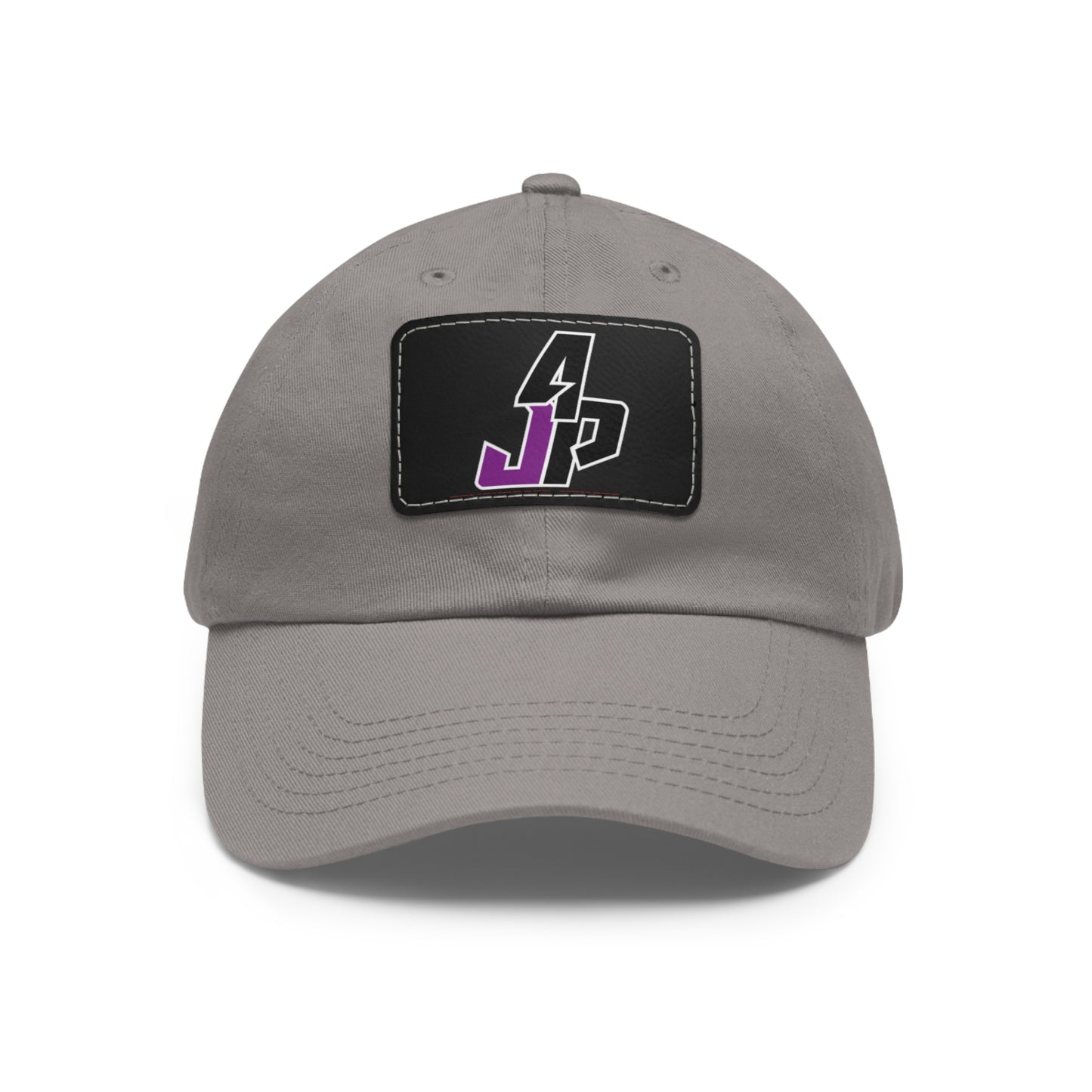 Dad Hat with Leather Patch (Rectangle)