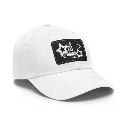 Copy of Dad Hat with Leather Patch (Rectangle)