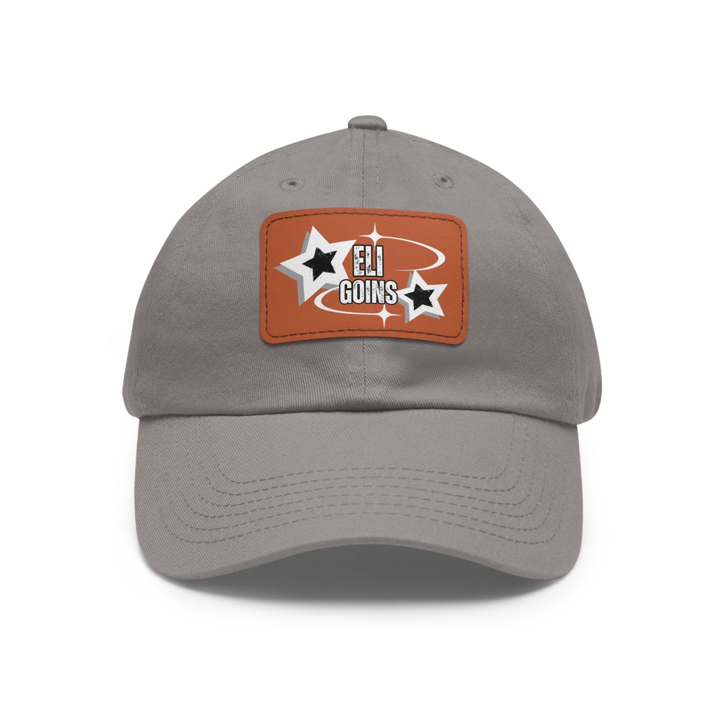 Copy of Dad Hat with Leather Patch (Rectangle)