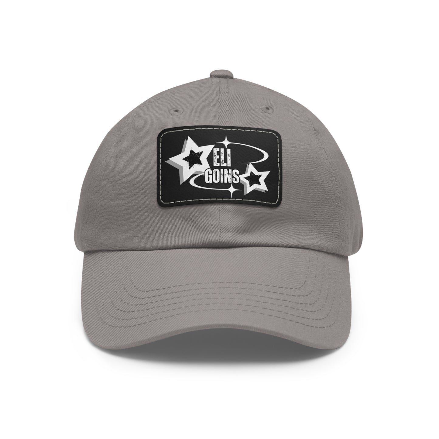 Copy of Dad Hat with Leather Patch (Rectangle)