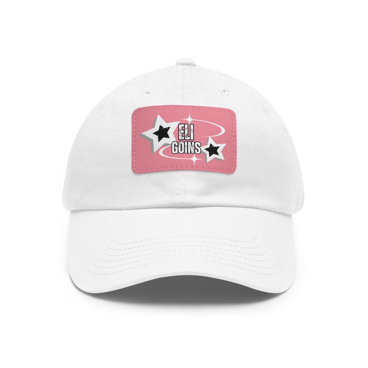 Copy of Dad Hat with Leather Patch (Rectangle)