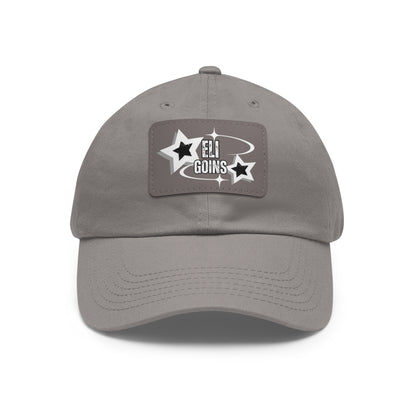 Copy of Dad Hat with Leather Patch (Rectangle)