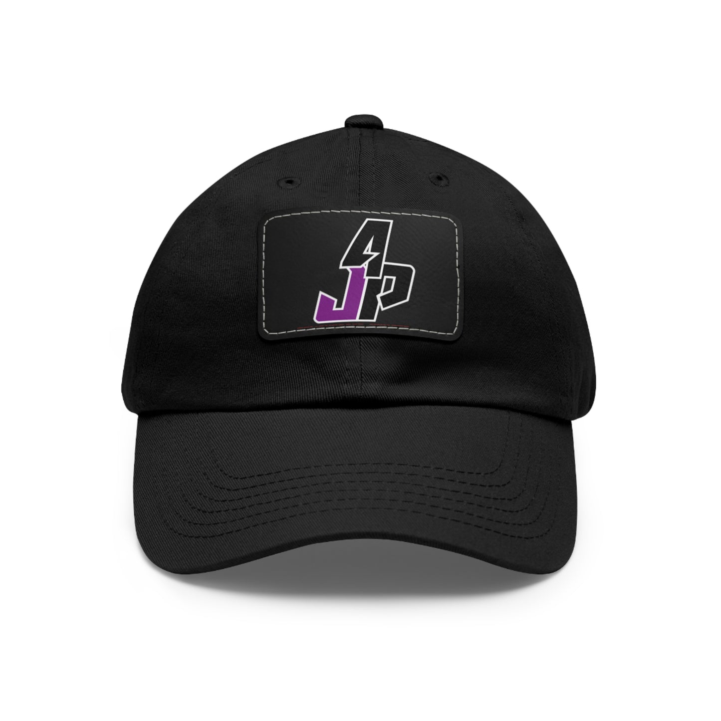 Dad Hat with Leather Patch (Rectangle)