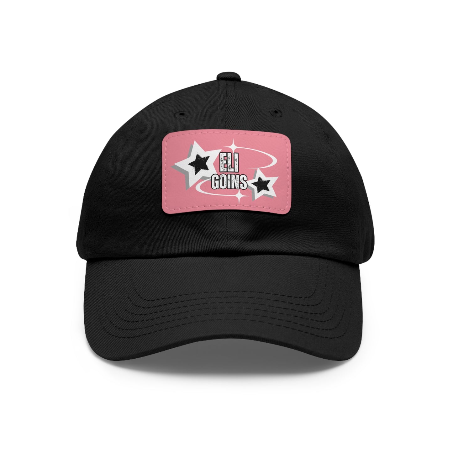 Copy of Dad Hat with Leather Patch (Rectangle)